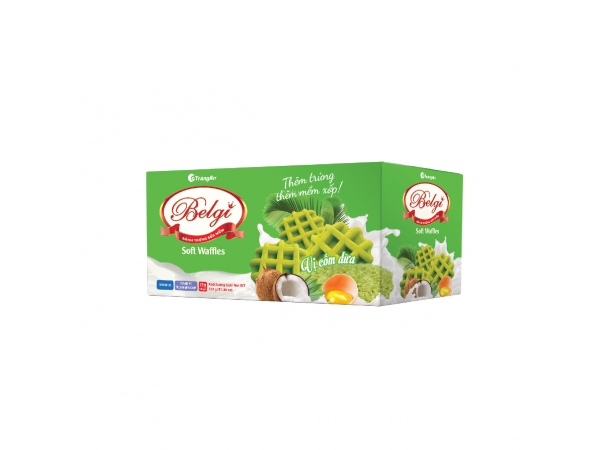 BÁNH TRỨNG SỮA MỀM BELGI VỊ CỐM DỪA 322G